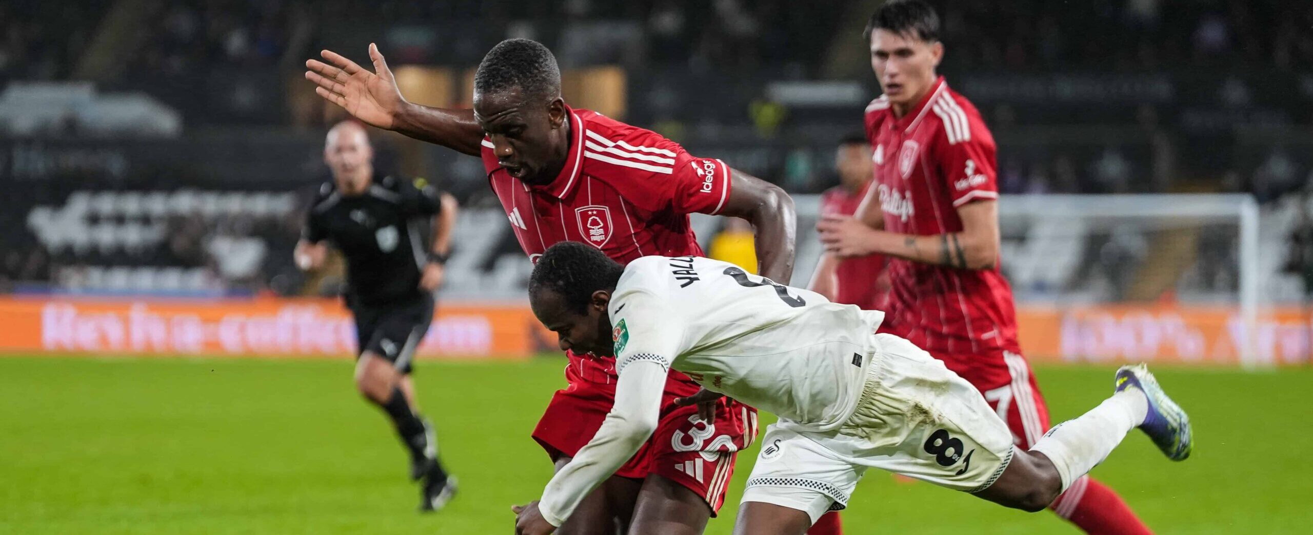 Willy Boly in action for Nottingham Forest in 2025