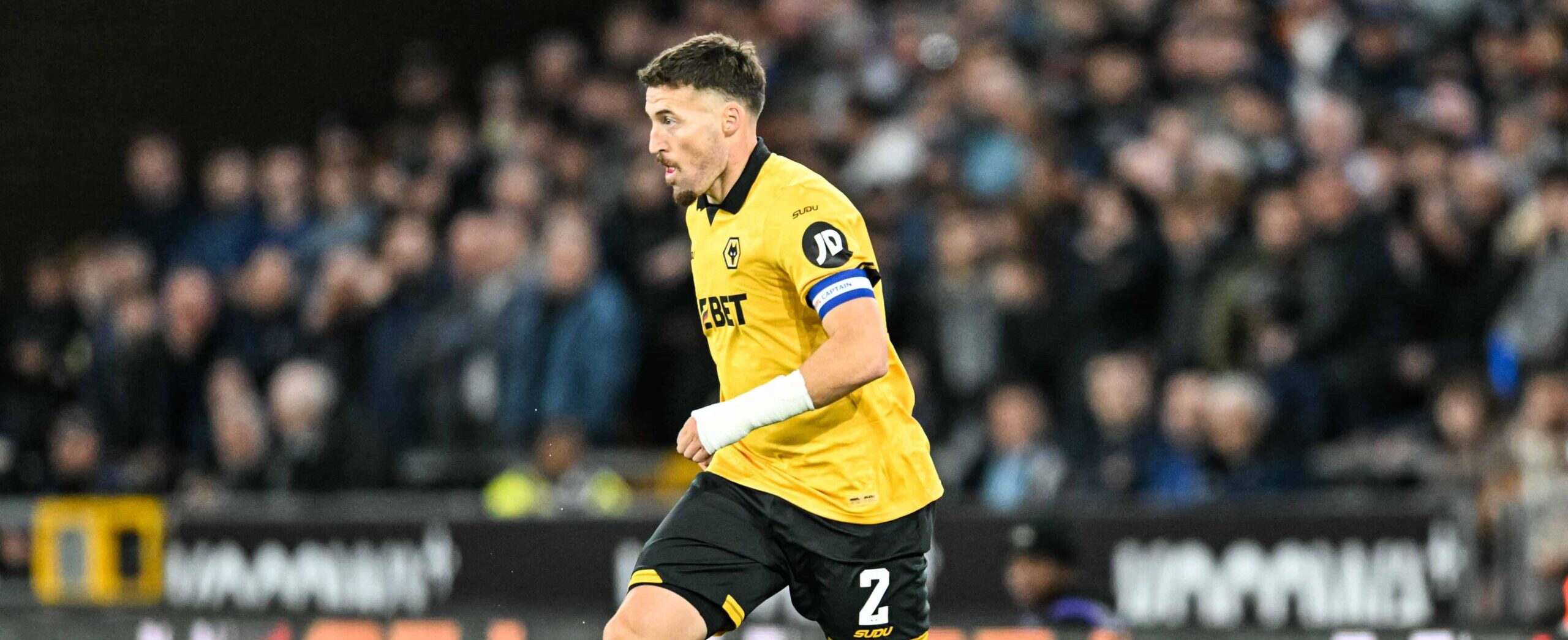 Matt Doherty in action for Wolves in 2025