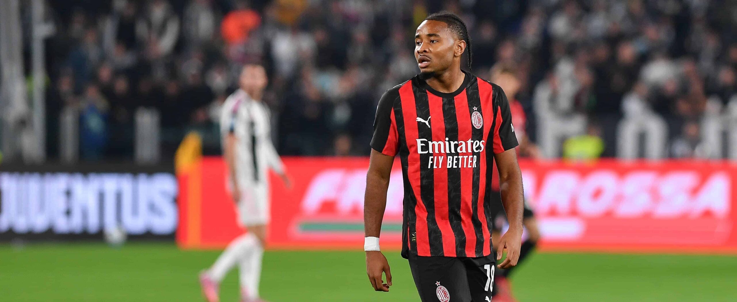 Nkunku in action for Ac Milan in 2025