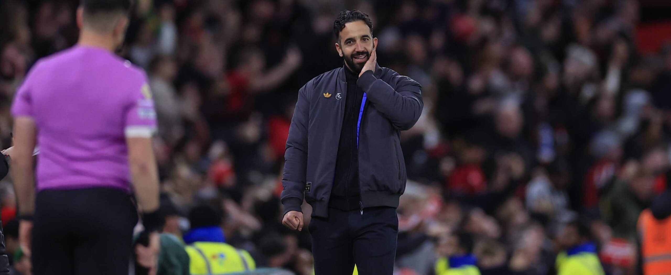 Ruben Amorim in action for Manchester United in 2025