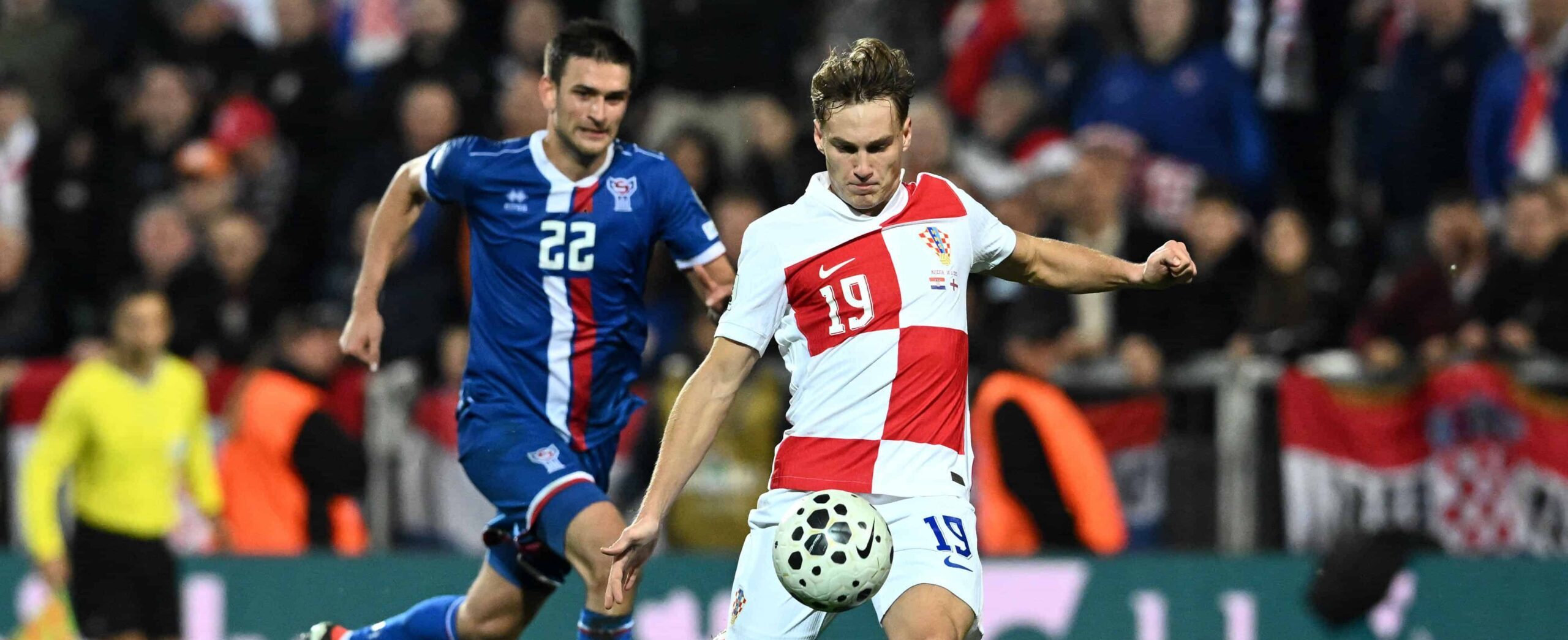 Toni Fruk in action for Croatia in 2025