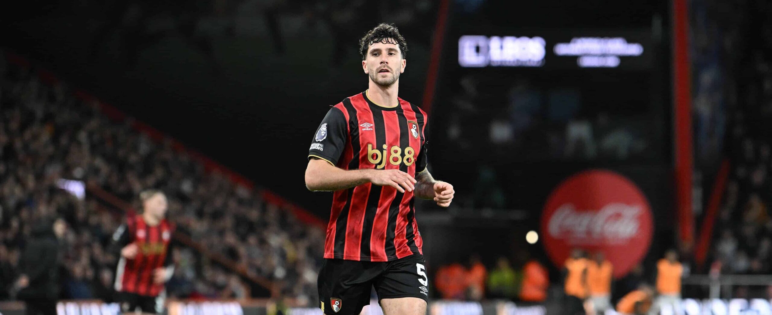 Marcos Senesi in action for Bournemouth in 2025