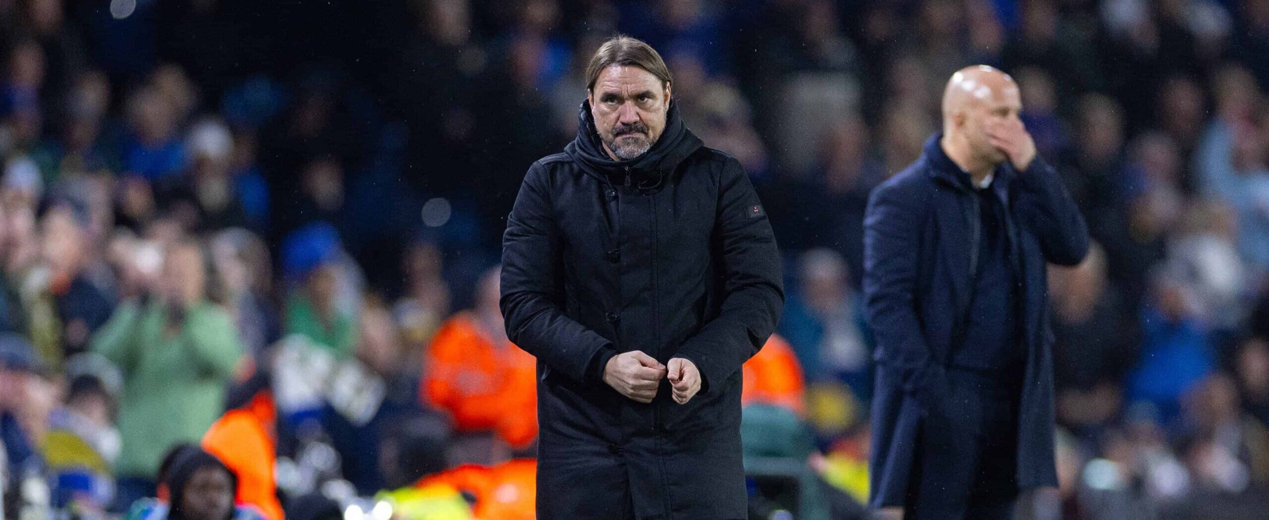 Daniel Farke in action against Liverpool in 2025