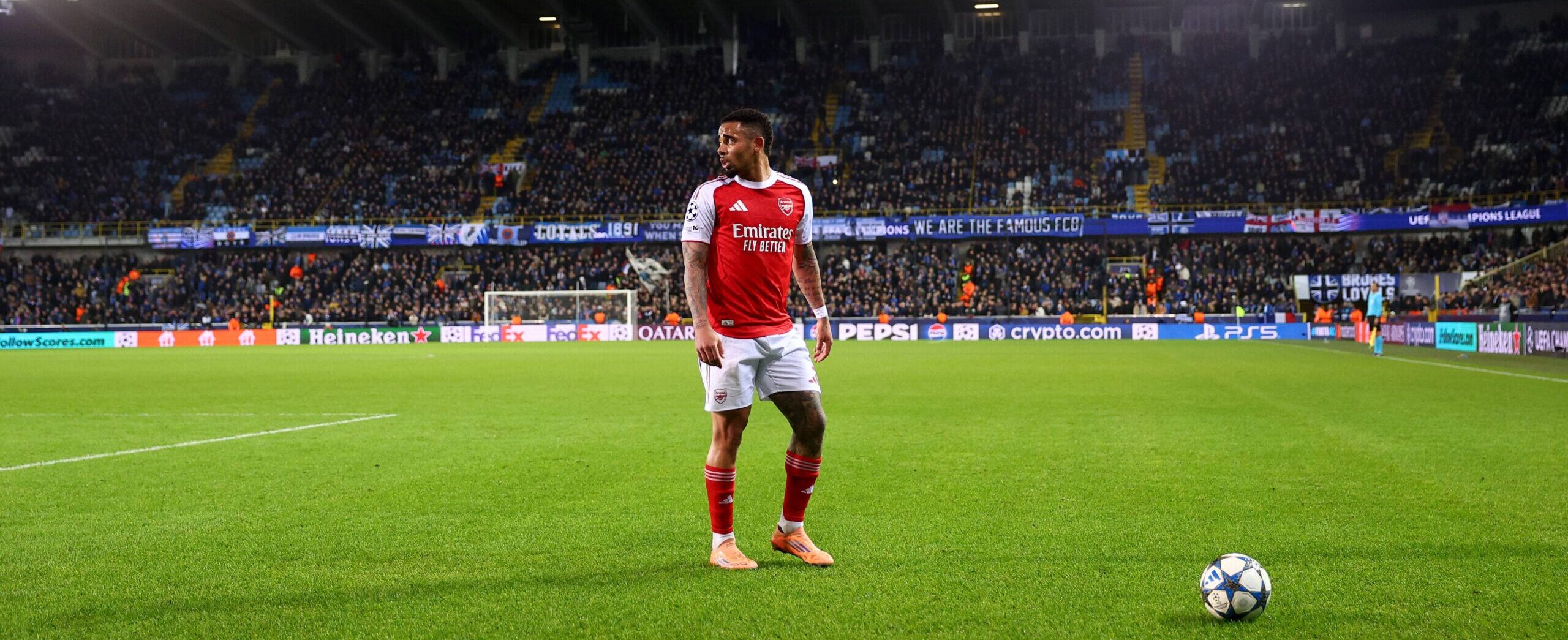 Gabriel Jesus in the Champions League in 2025