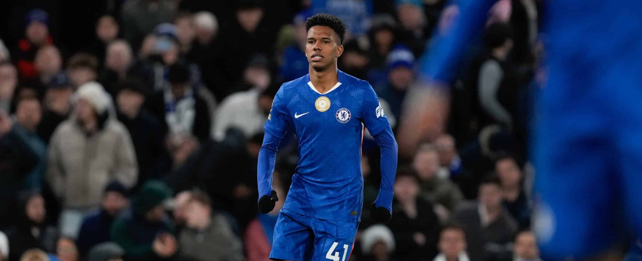 Estevao in action for Chelsea in 2025