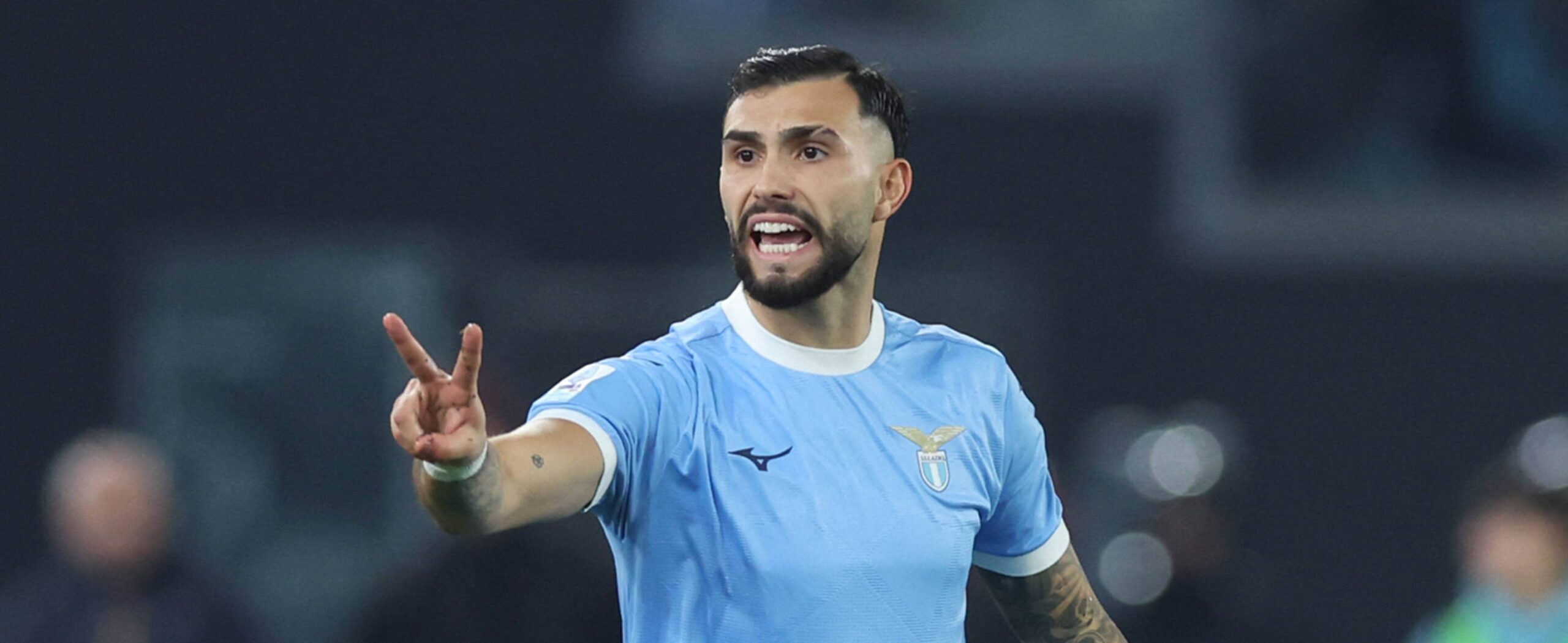 Valentin Castellanos in action for Lazio in 2025