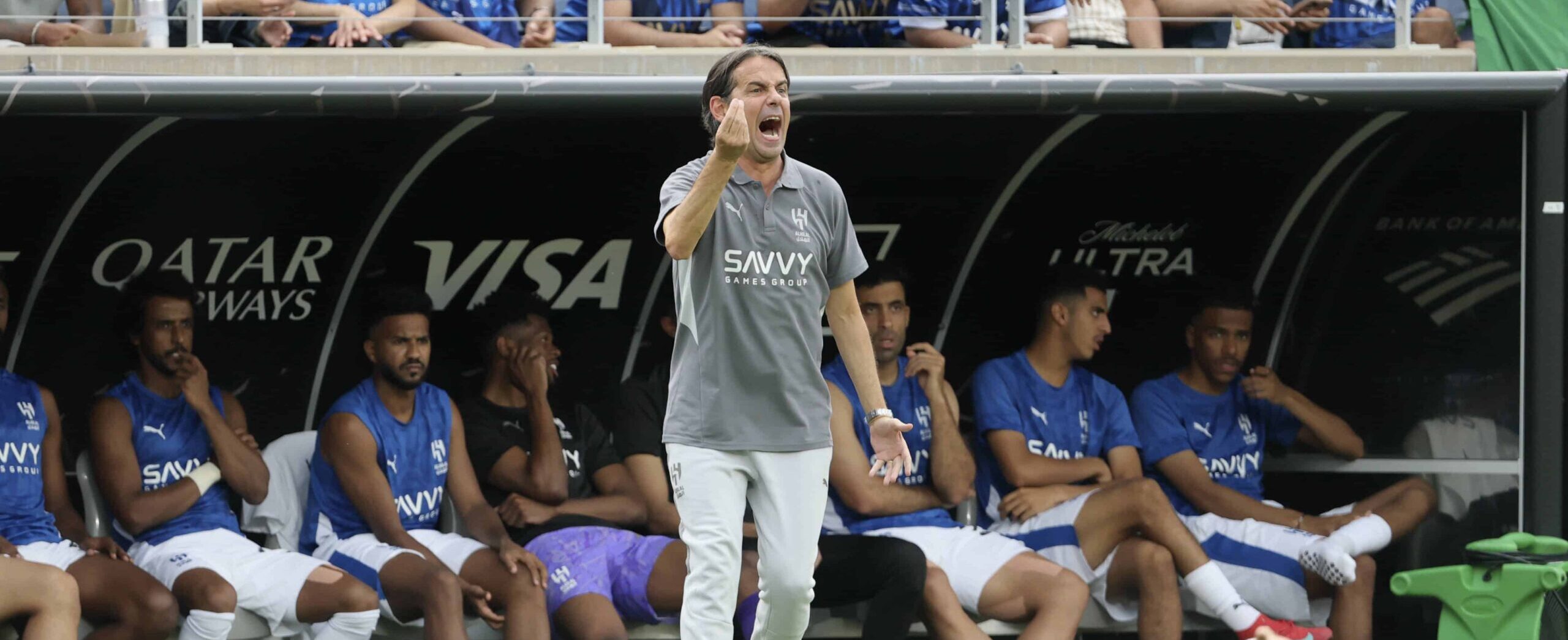Simone Inzaghi in action for Al-Hilal