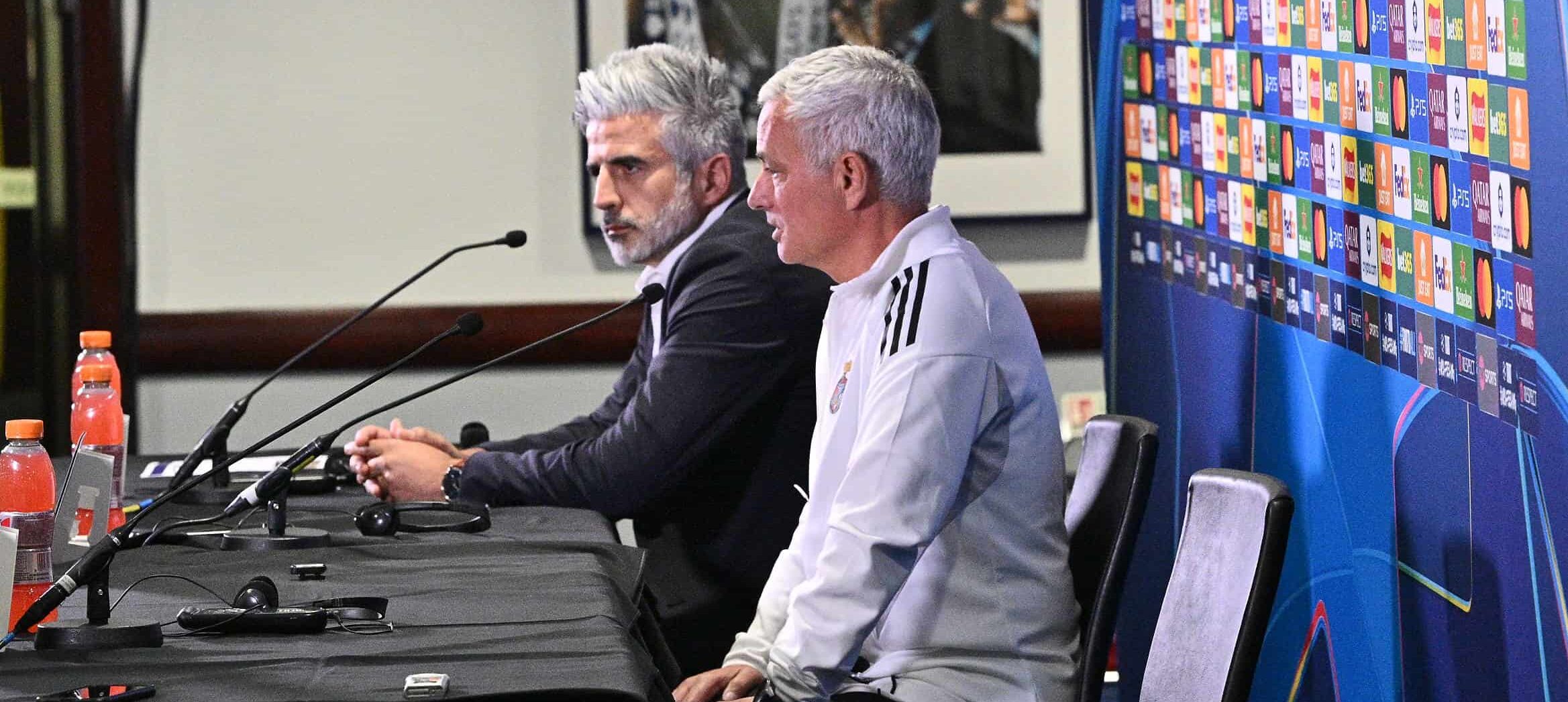 Jose Mourinho against Chelsea in 2025 with Benfica