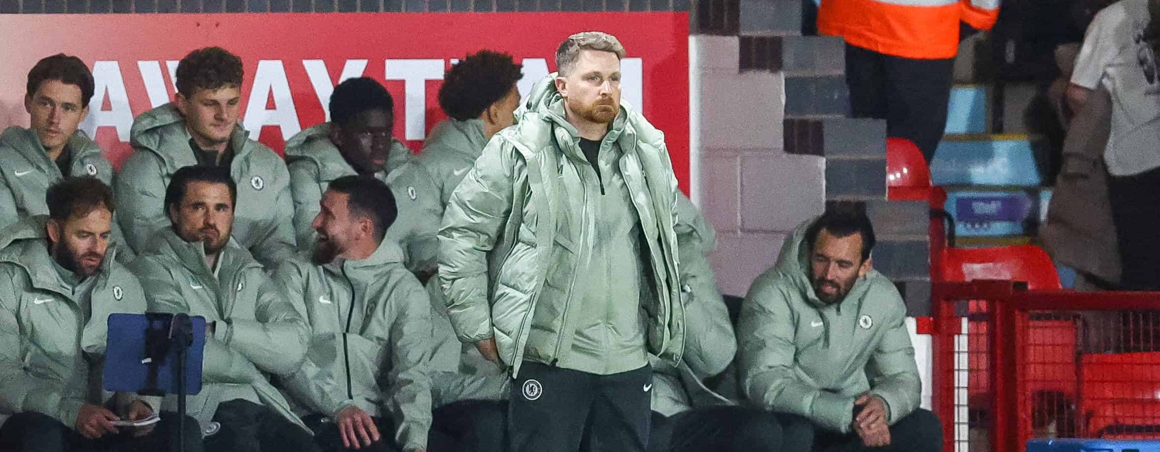 Calum McFarlane in action for Chelsea