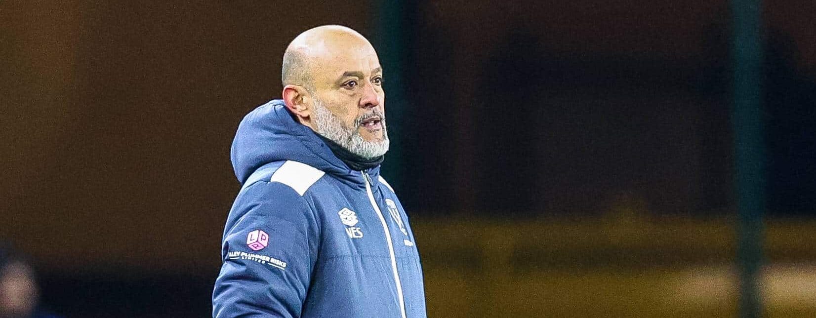 Nuno Espirito Santo in action for West Ham in 2026