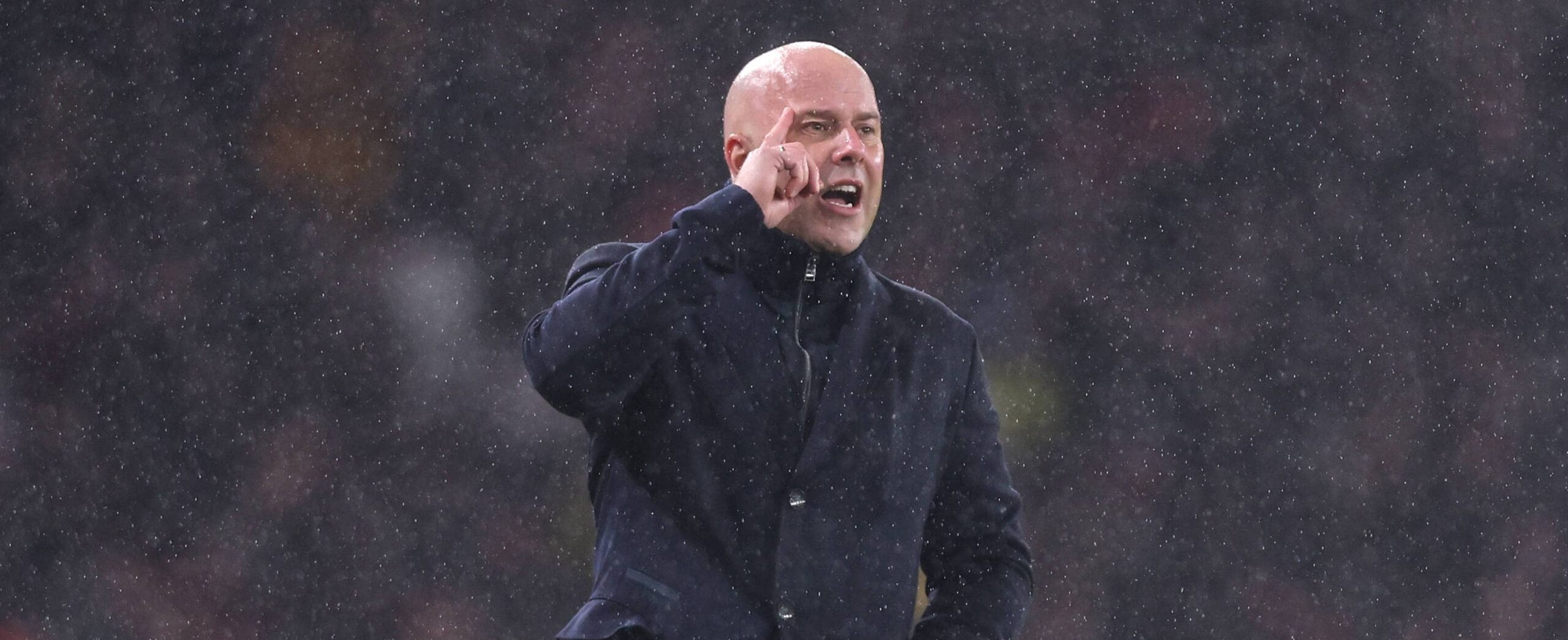 Arne Slot in action for Liverpool in 2026