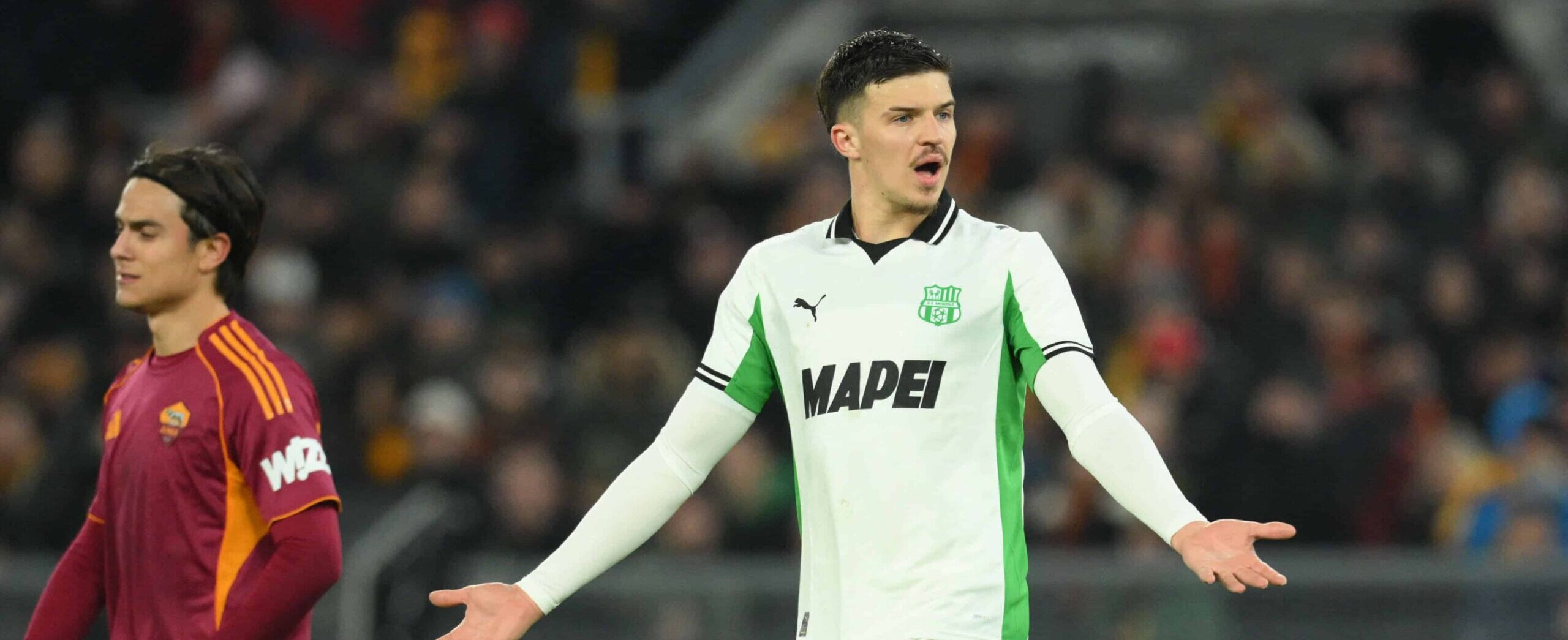 Tarik Muharemovic in action for Sassuolo in 2026