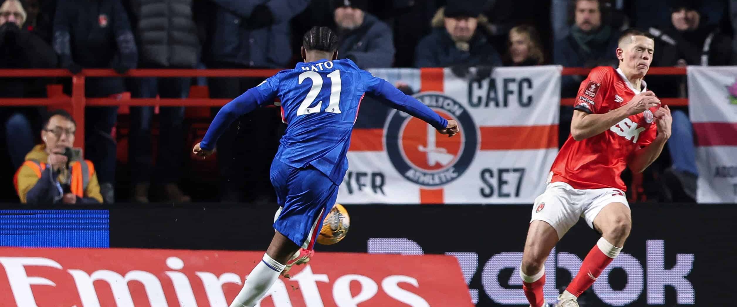 Hato in the FA Cup for Chelsea in 2026