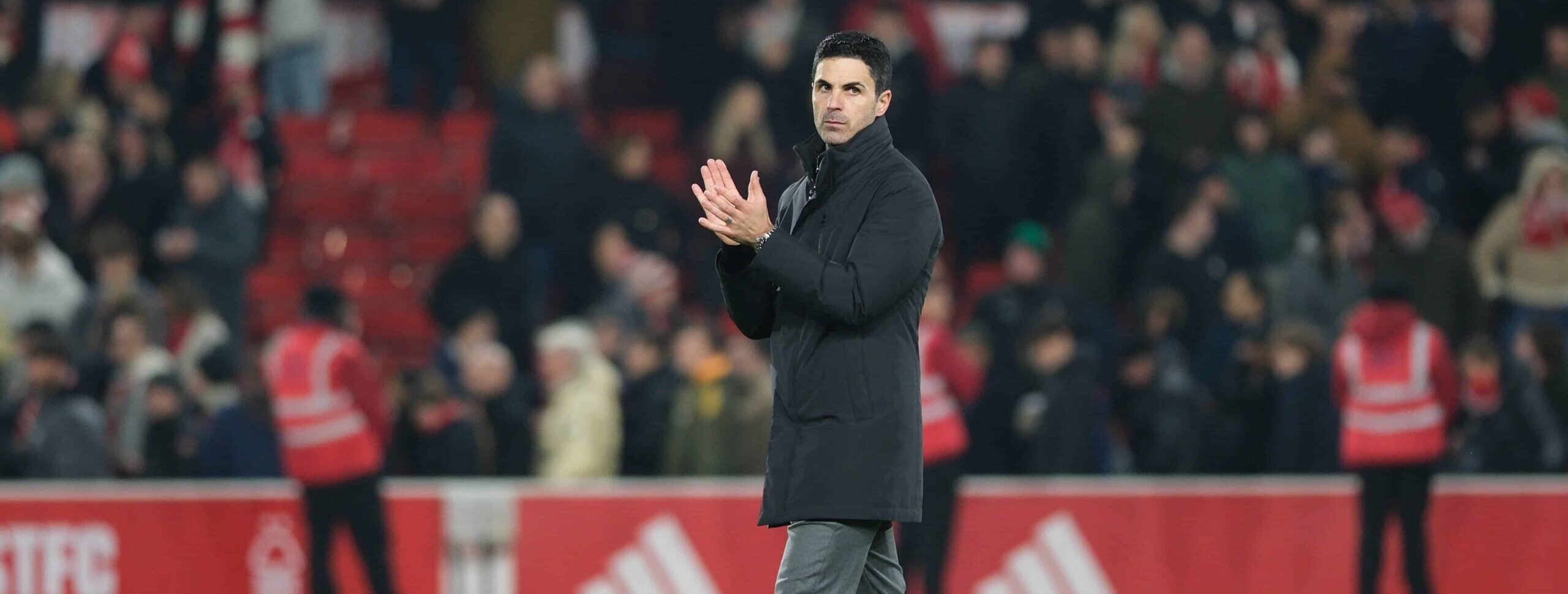 Mikel Arteta in action for Arsenal in 2026