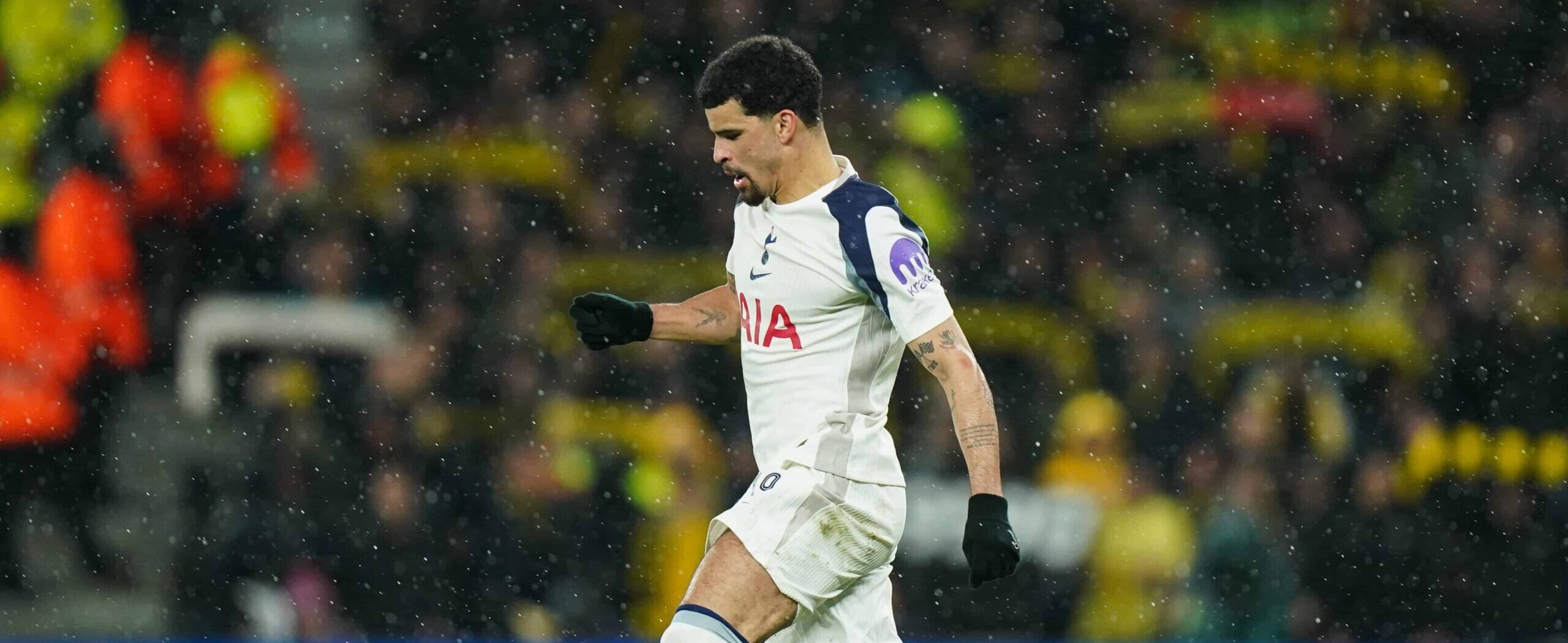 Solanke in action against Dortmund