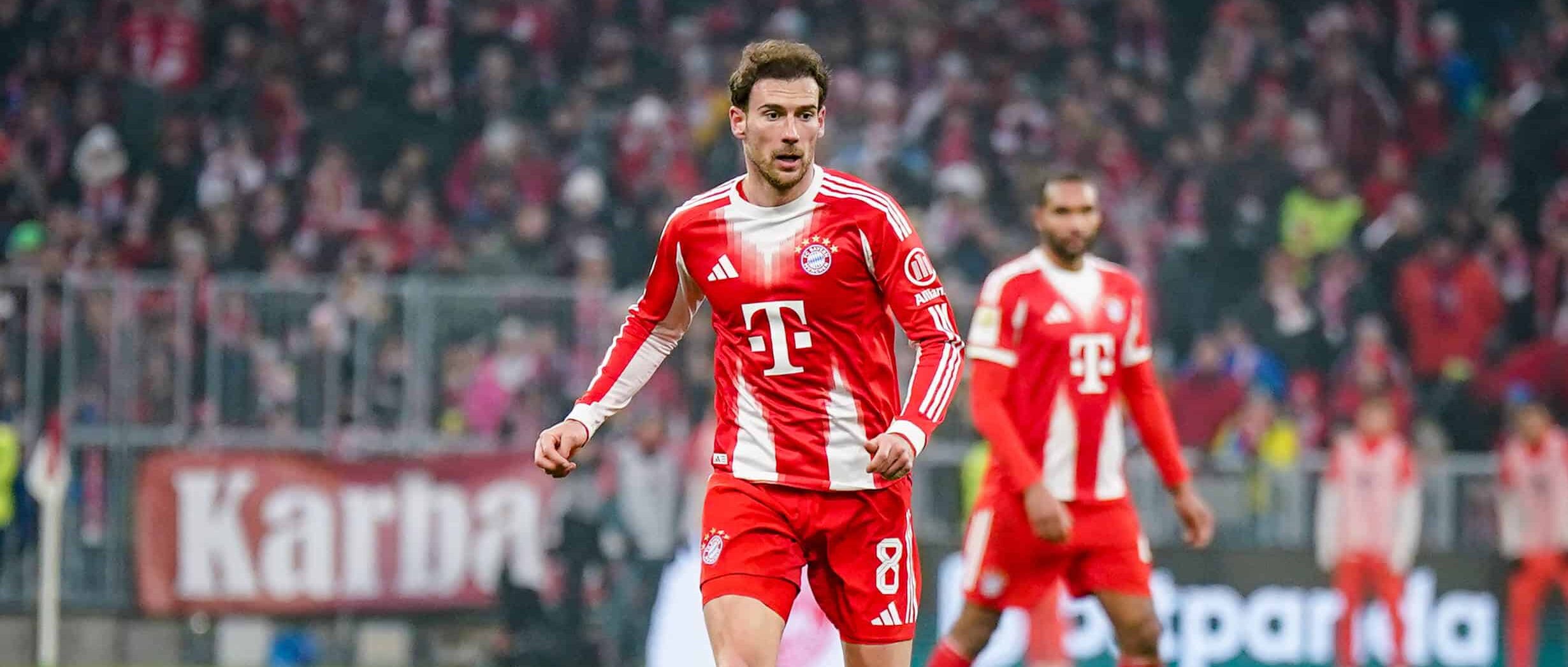 Goretzka in action for Bayern in 2026