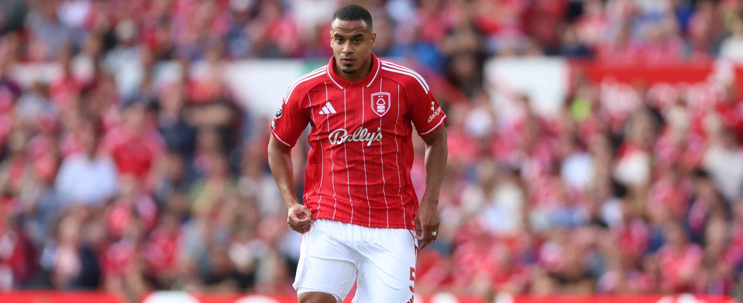 Murillo in action for Nottingham Forest in 2025 Premier League