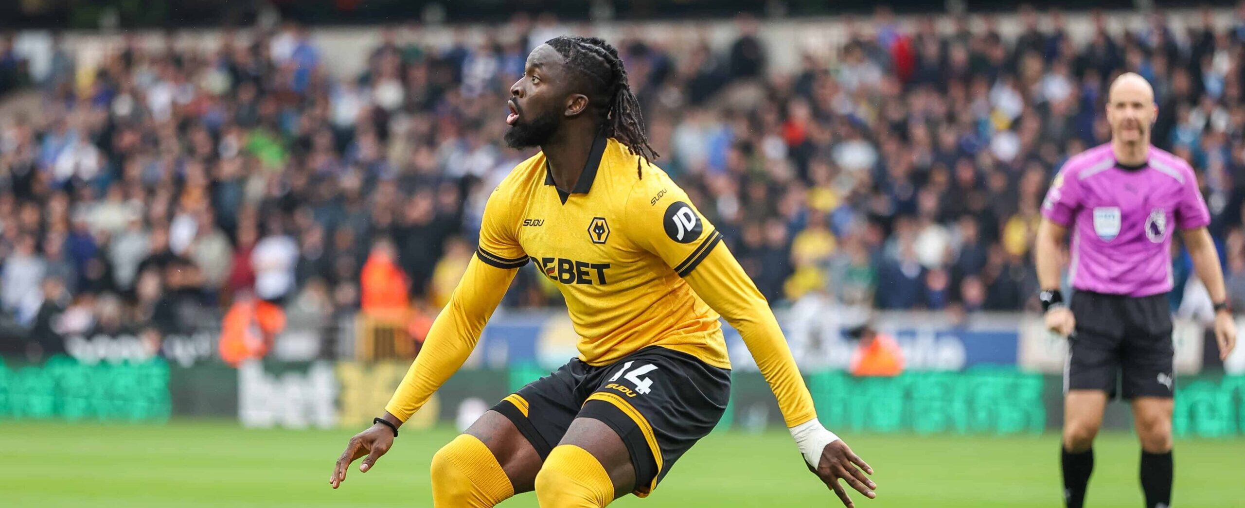 Tolu Arokodare in action for Wolves