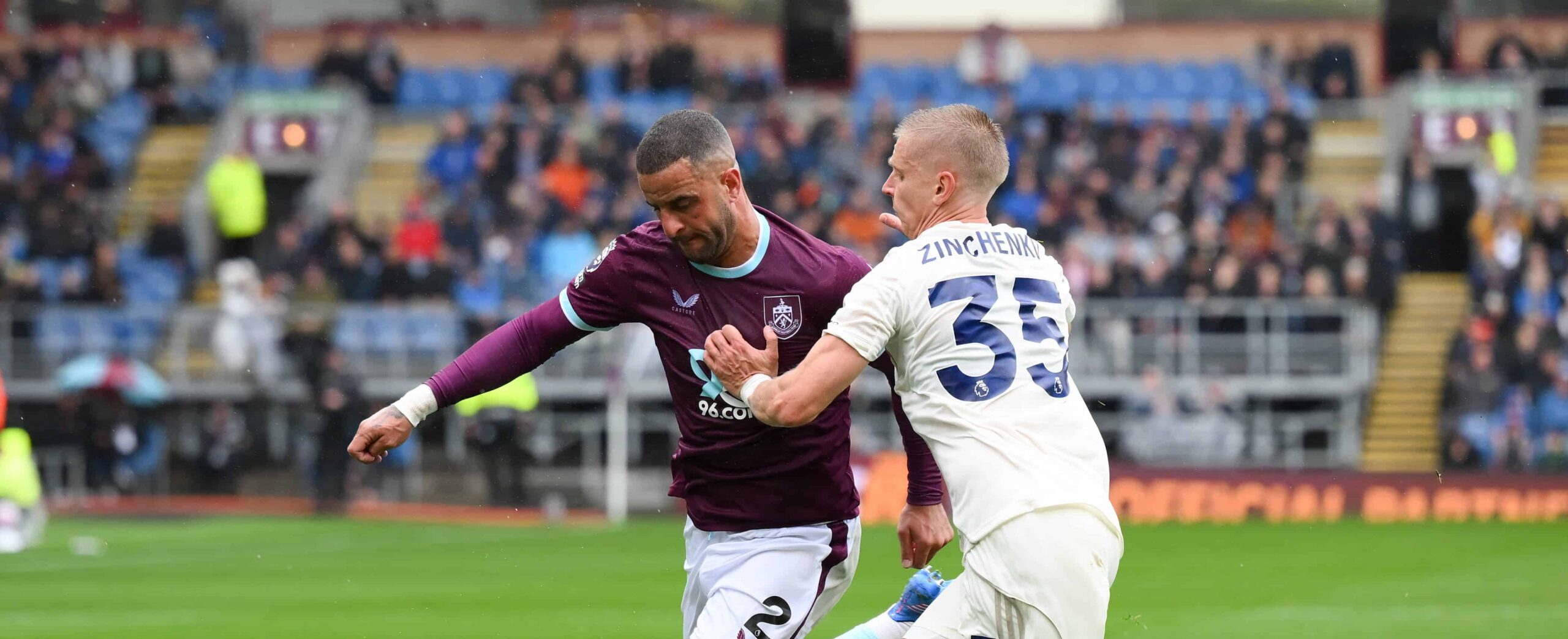 Kyle Walker in action for Burnley in 2026