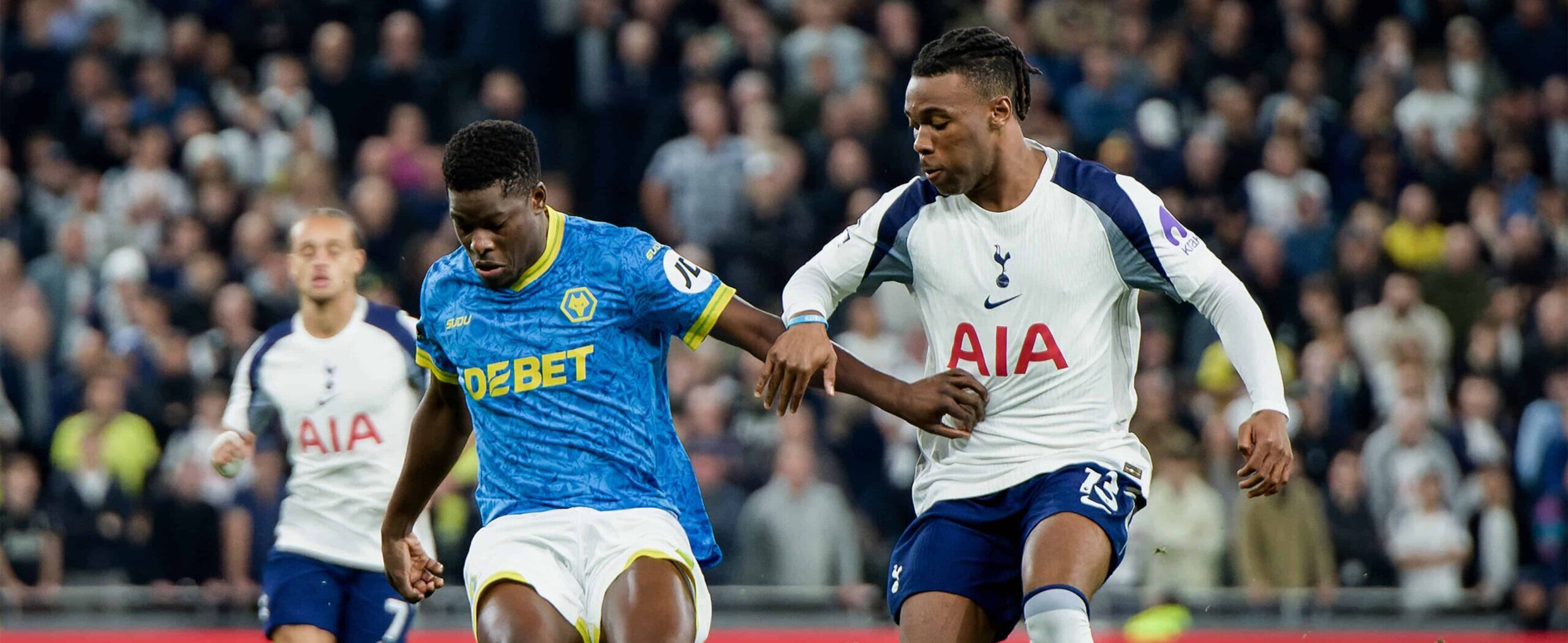 Marshall Munetsi in action against Spurs in 2025