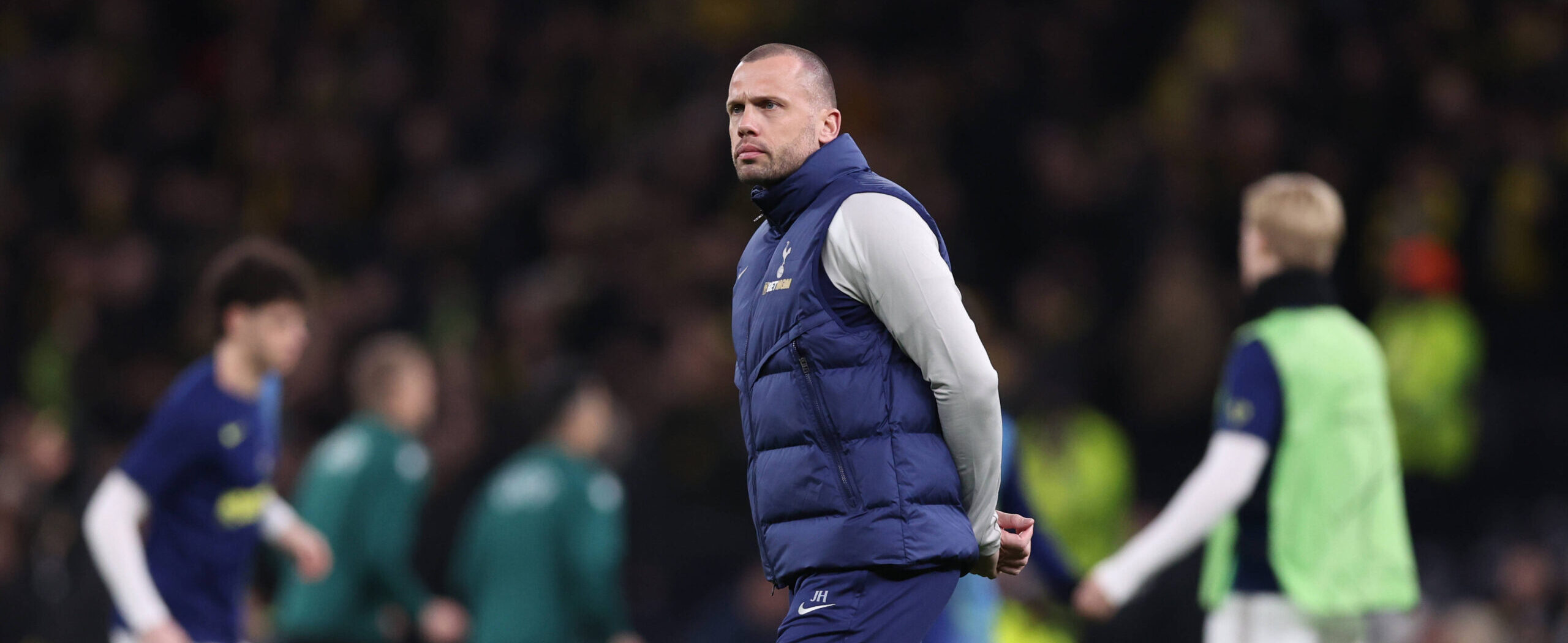 John Heitinga in action for Spurs in 2026