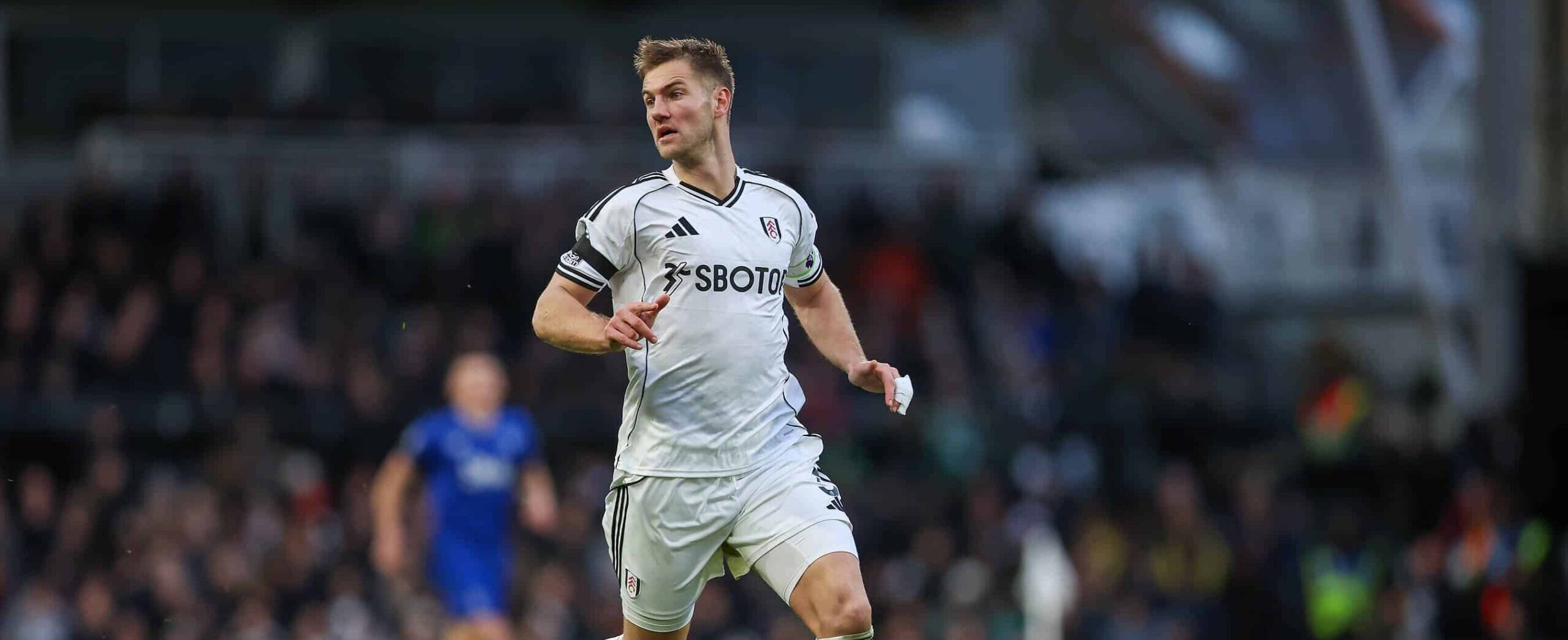 Joachim Andersen in action for Fulham in 2026