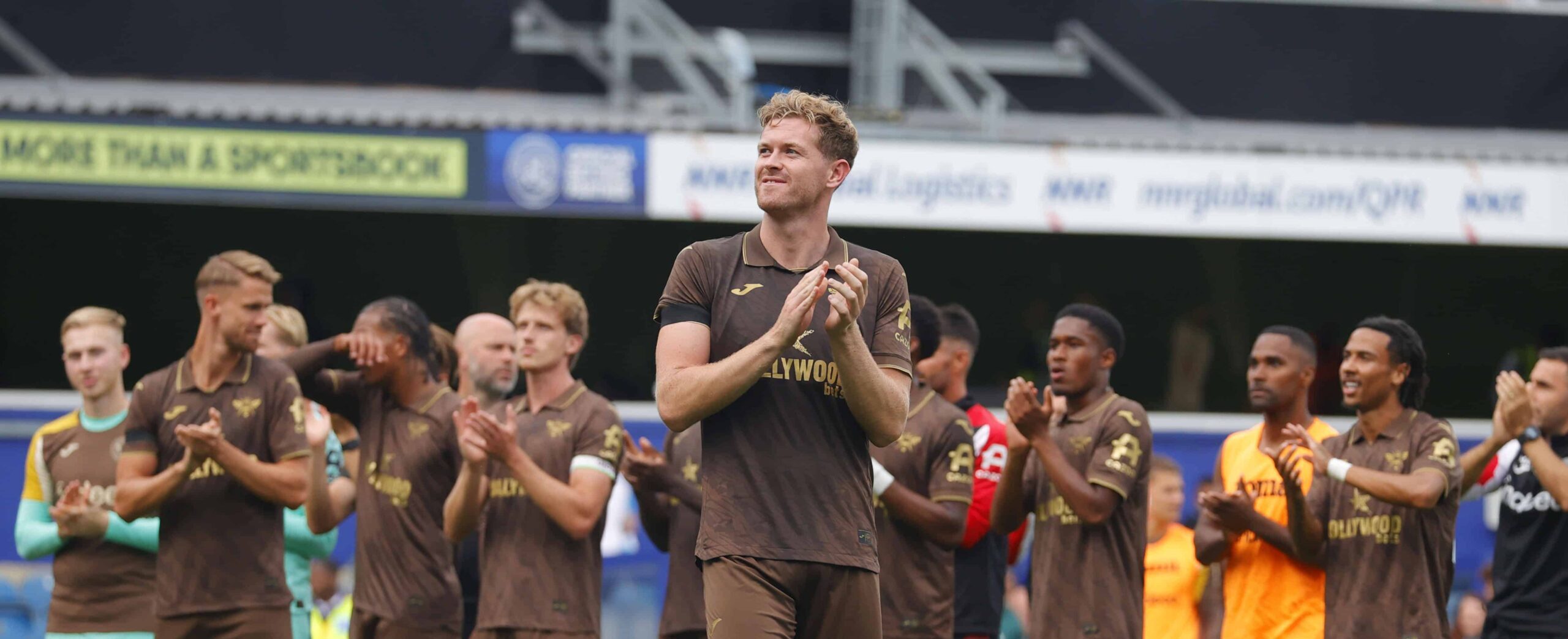 Nathan Collins in action for Brentford in the pre-season 2025