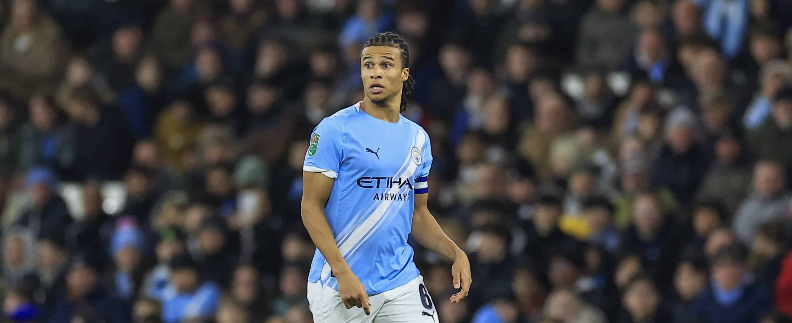 Nathan Ake in action for Manchester City in 2026