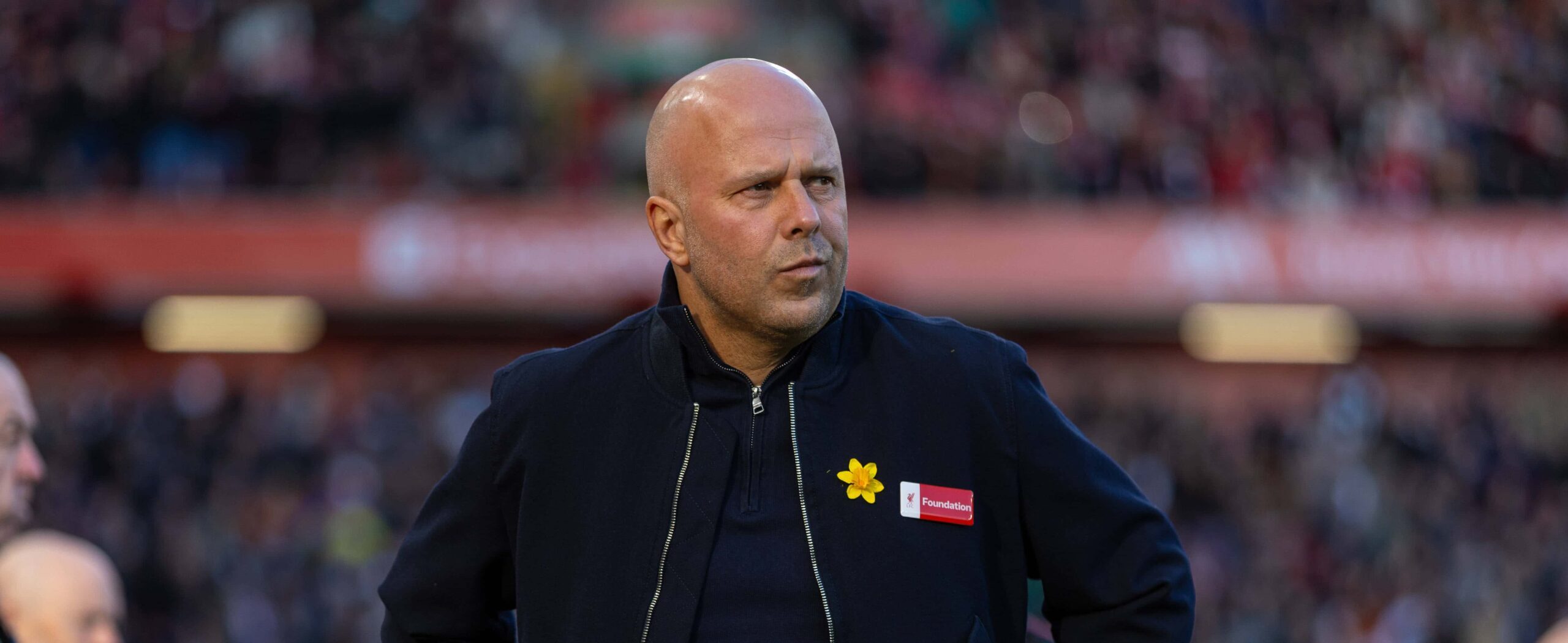 Arne Slot in action for Liverpool in 2026