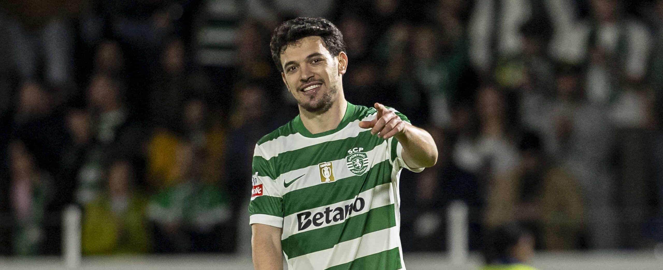 Pedro Goncalves in action for Sporting in 2026