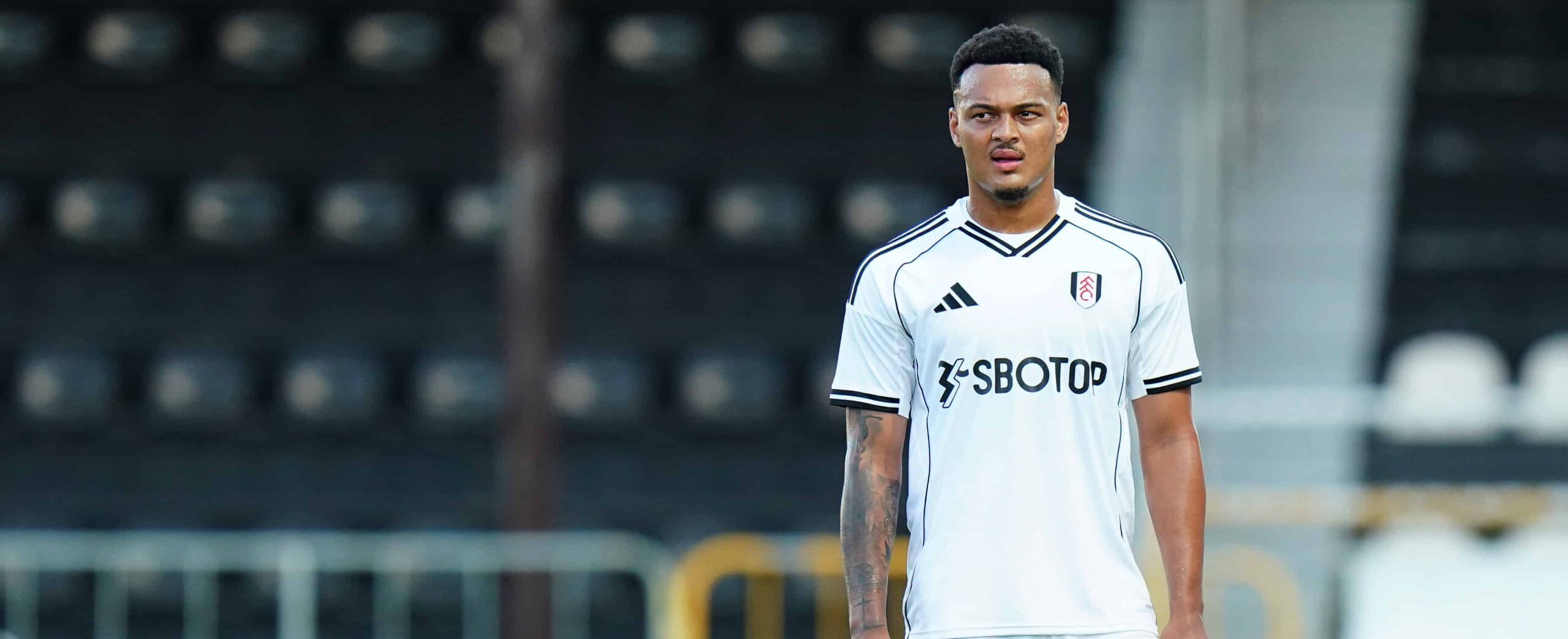 Rodrigo Munez in action for Fulham in 2025 pre-season friendly