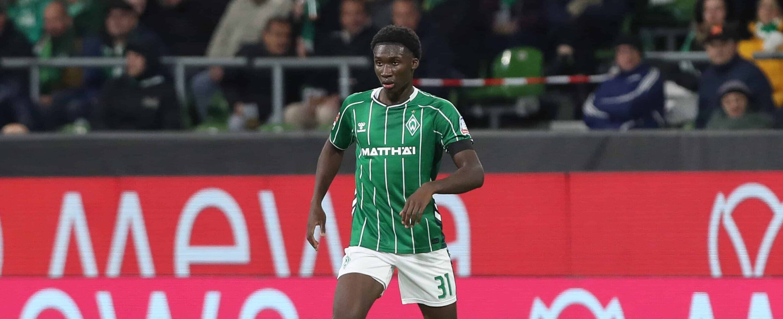 Karim Coulibaly in action for Werder Bremen in 2025