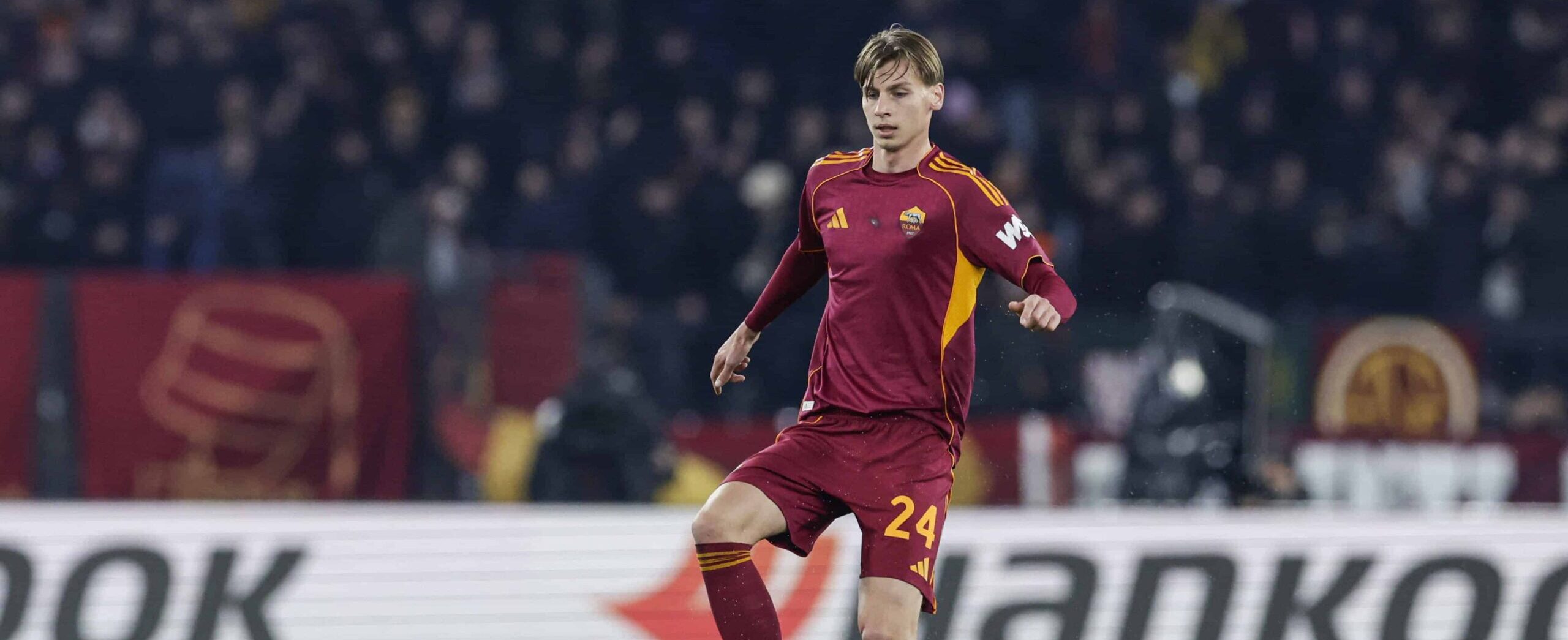 Jan Ziolkowski in action for Roma in 2026