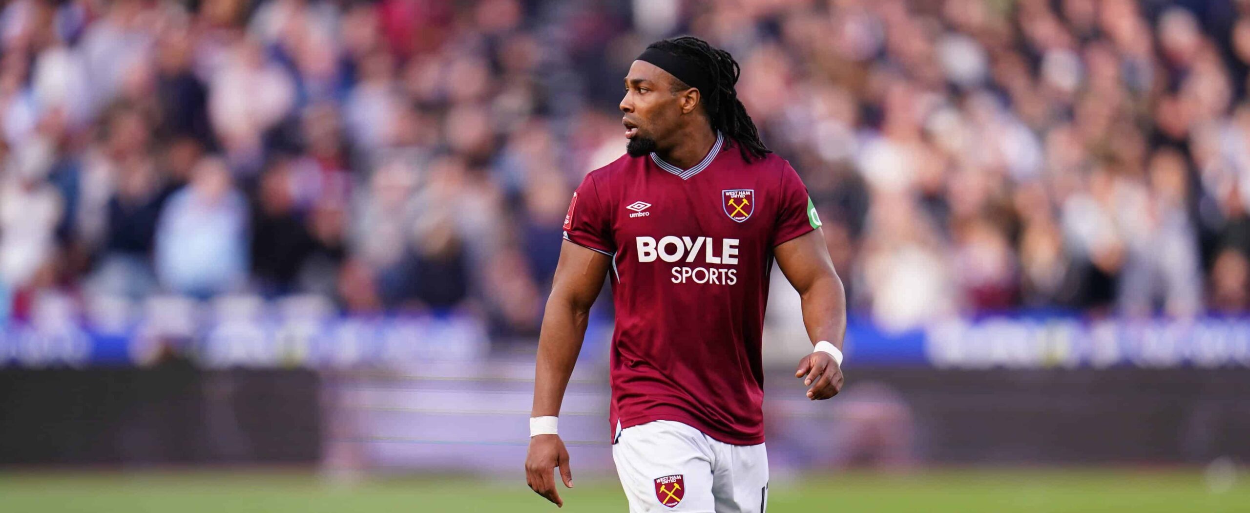 Adama Traore in action for West Ham United in 2026