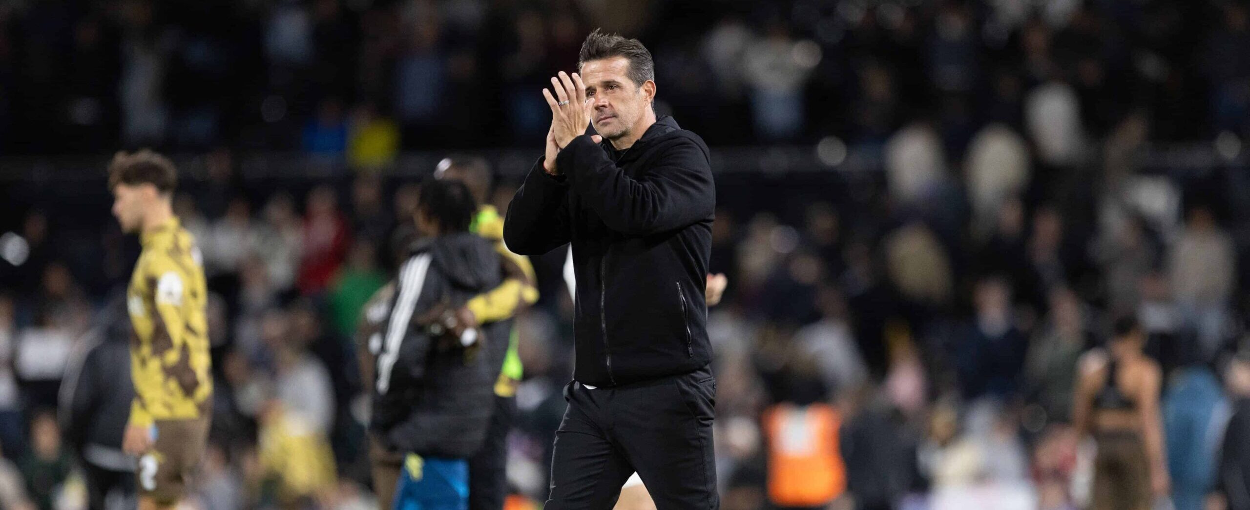 Marco Silva in action against Brentford in 2025