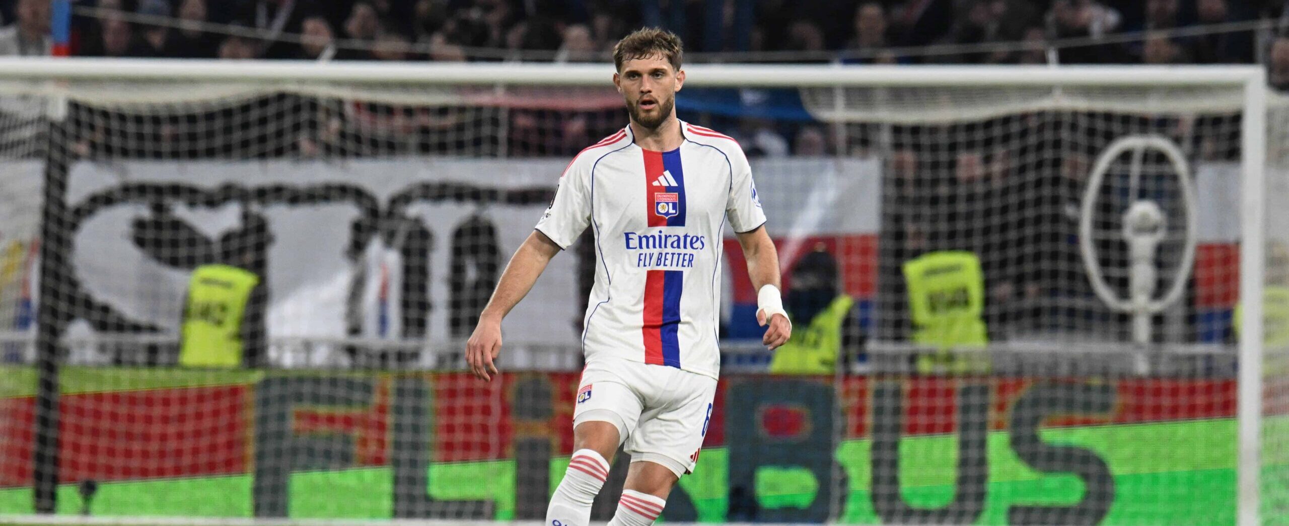 Tanner Tessmann in action for Lyon in 2026