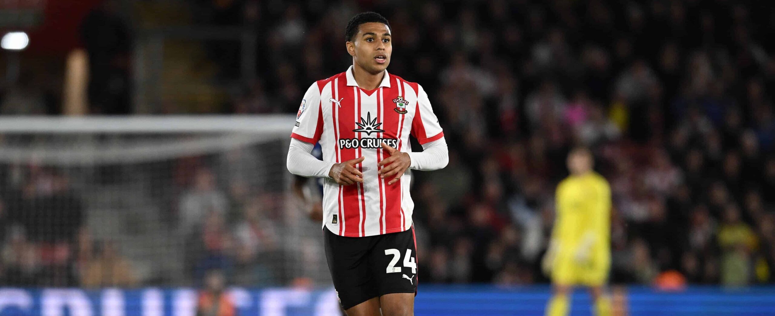 Shea Charles in action for Southampton in 2026