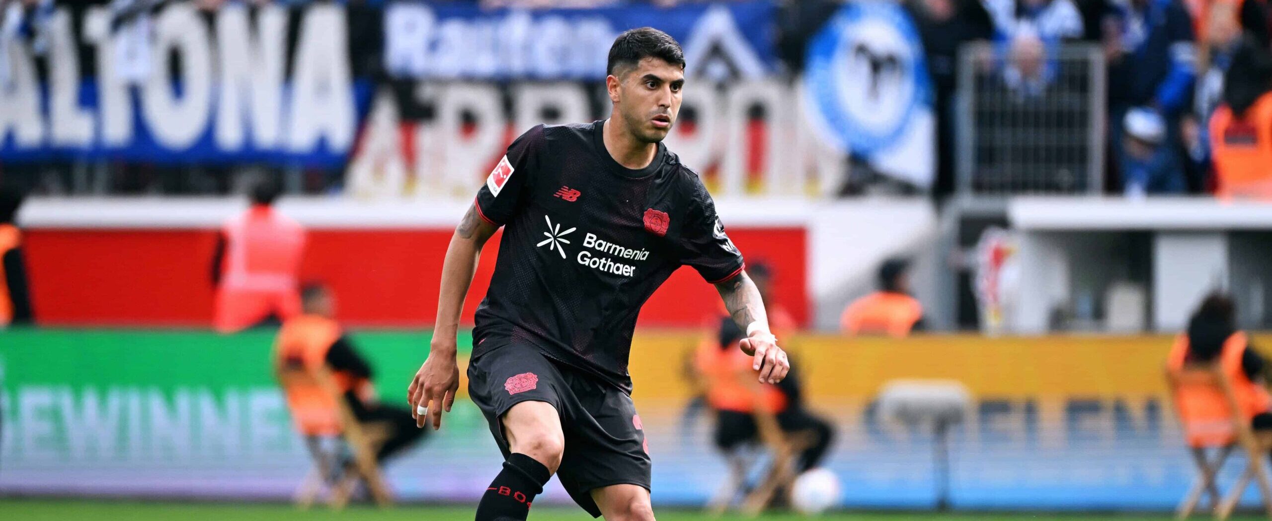 Exequiel Palacios in action for Leverkusen in 2026