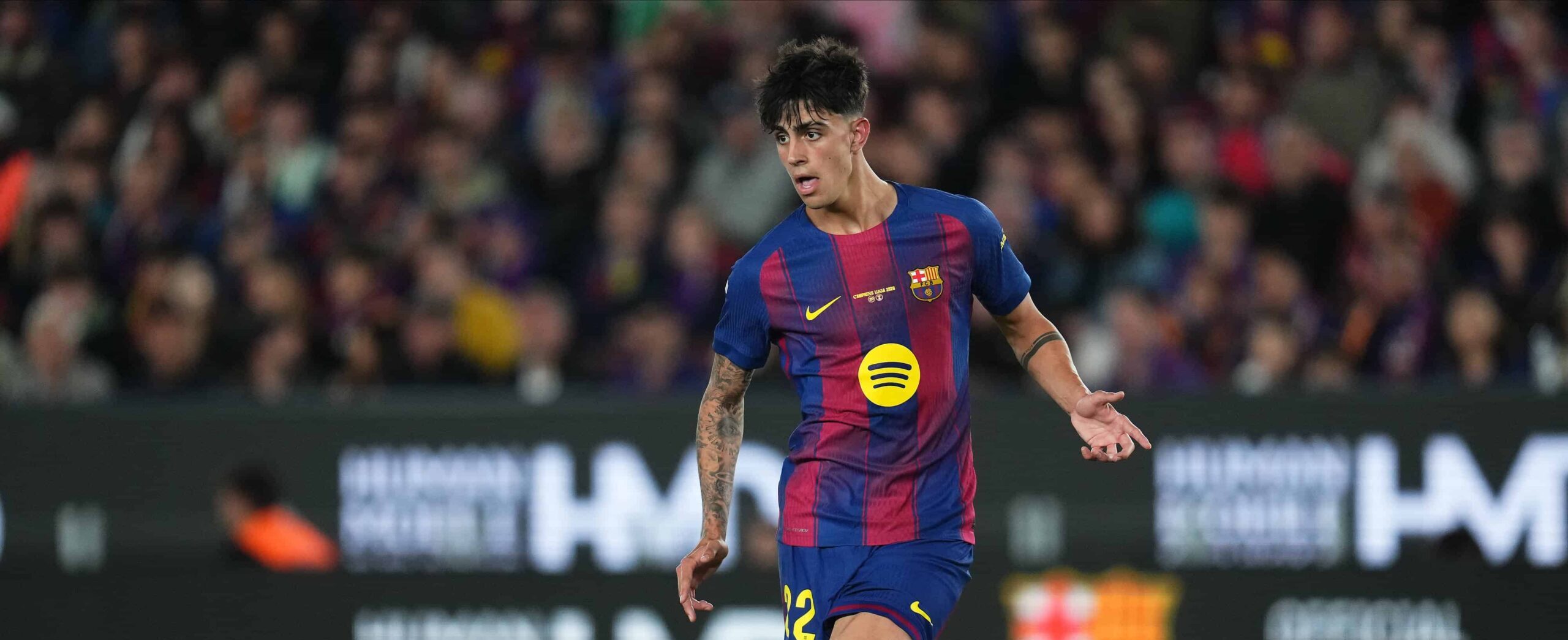 Marc Bernal in action for FC Barcelona in 2026