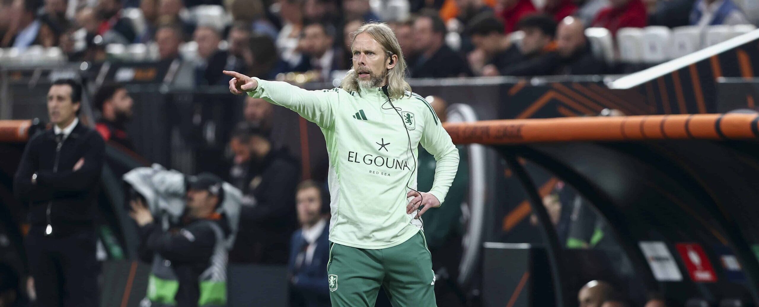 Austin MacPhee in action for Aston Villa in 2026