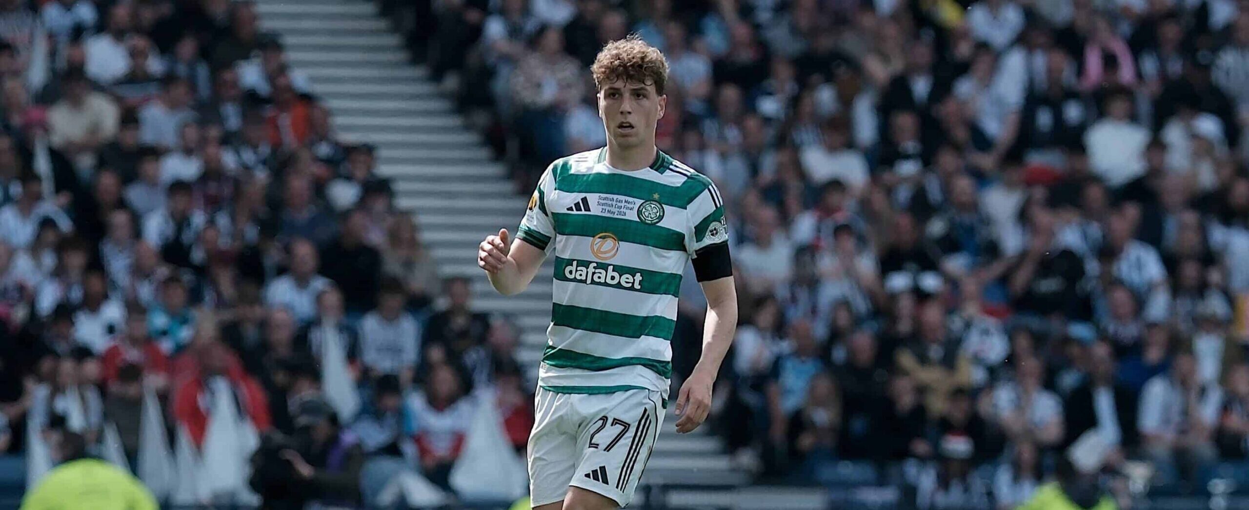Arne Engels in action for Celtic in 2026