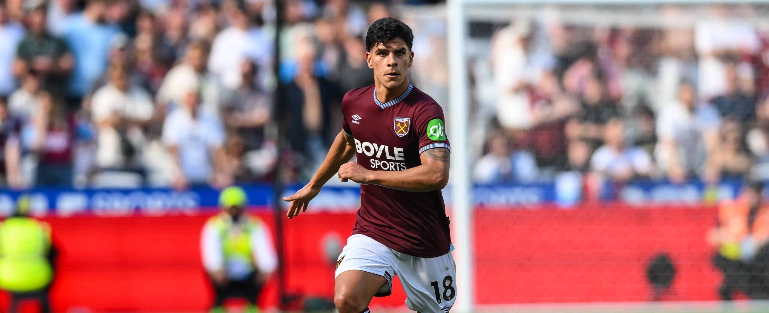 Mateus Fernandes in action for West Ham in 2026