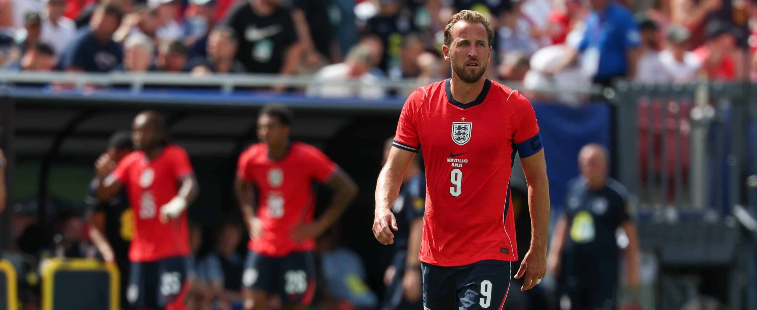 Harry Kane in action for England in 2026