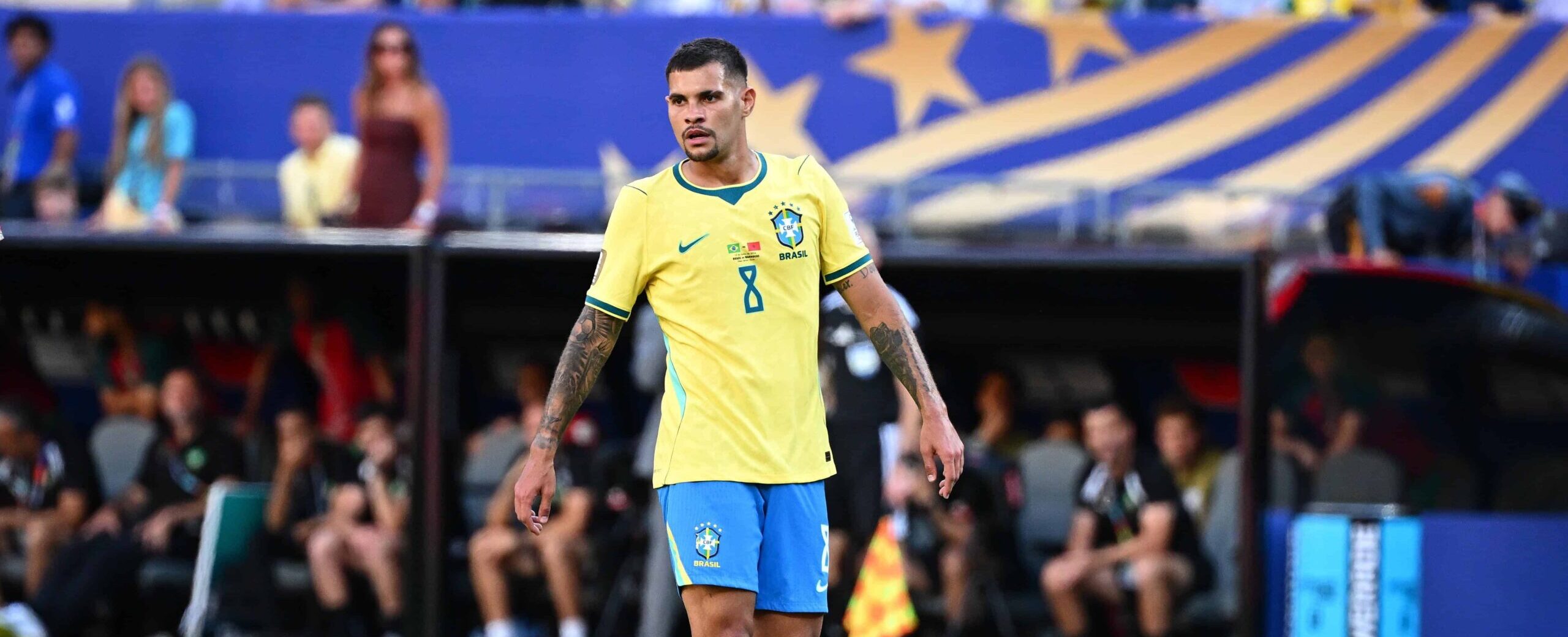 Guimaraes in action for Brasil in 2026