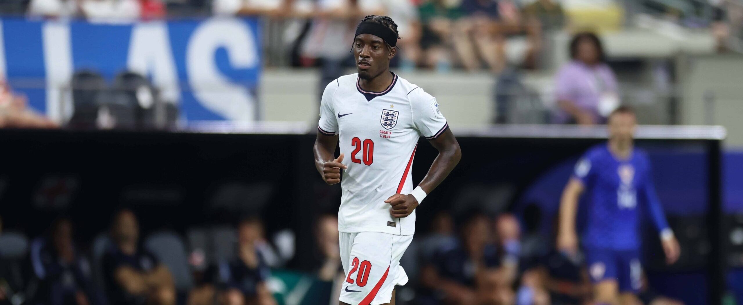 Noni Madueke in action for England at the World Cup in 2026