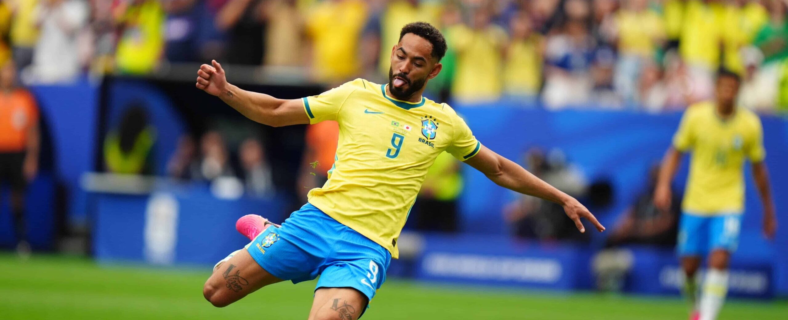 Matheus Cunha in action for Brasil in 2026