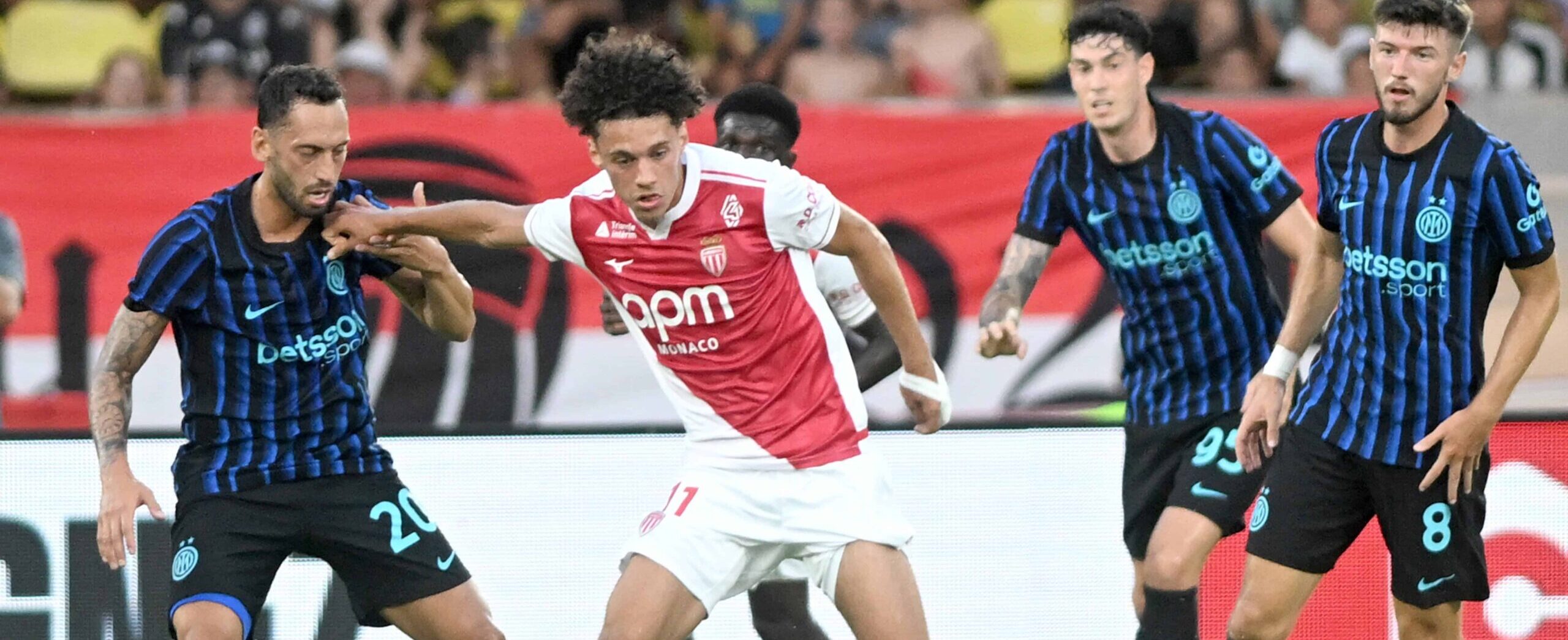 MAGHNES AKLIOUCHE in action for Monaco in 2026