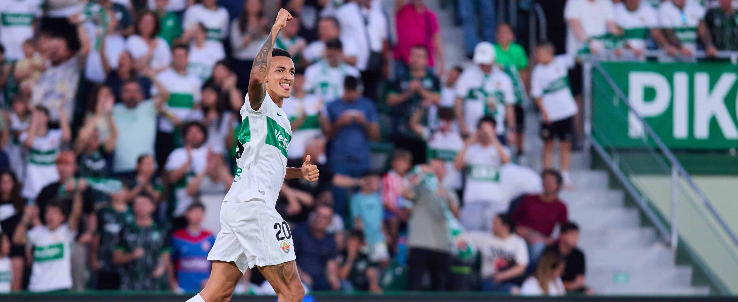 Alvaro Rodriguez in action for Elche in 2026