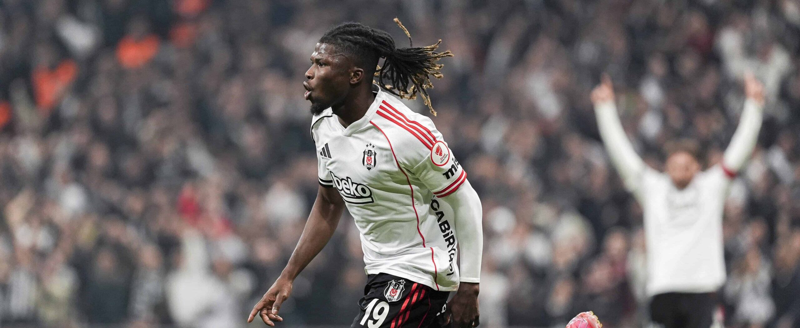 El Bilal Toure in action on loan at Besiktas from Atalanta in 2026