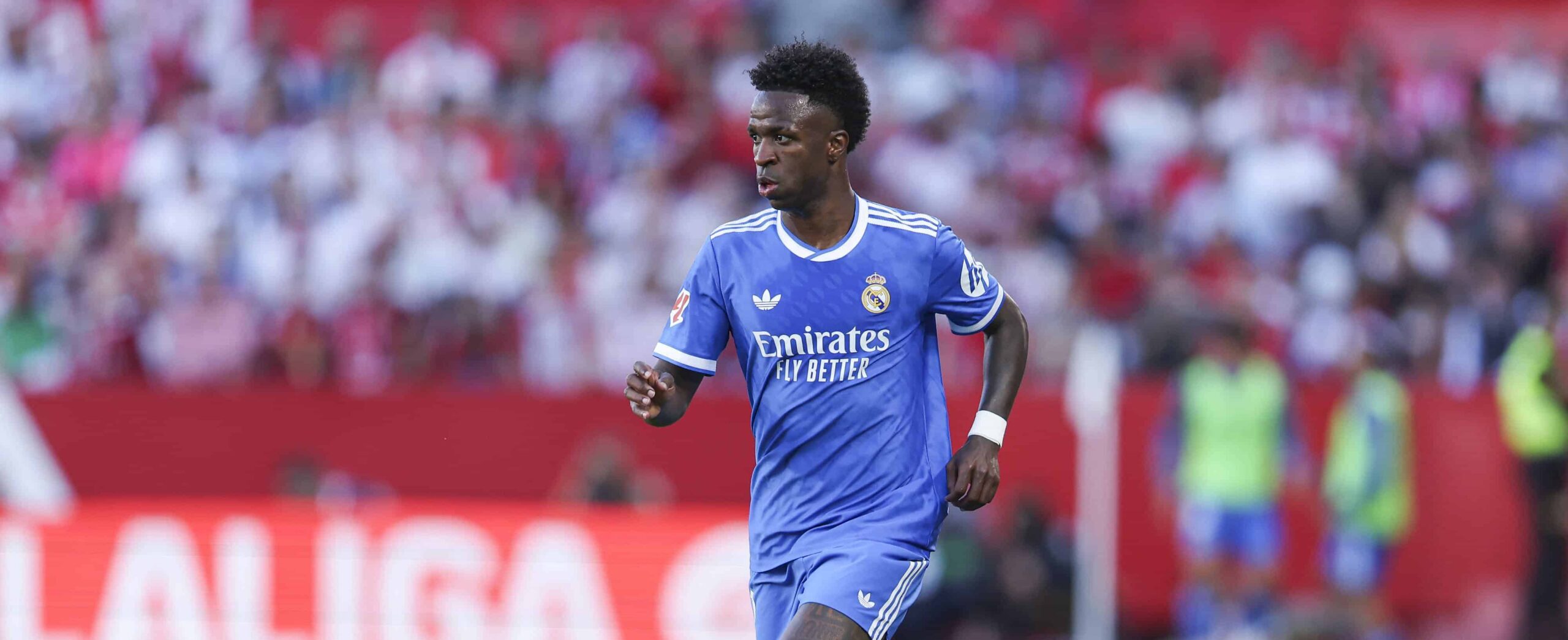 Vinicius Junior in action for Real Madrid in 2026